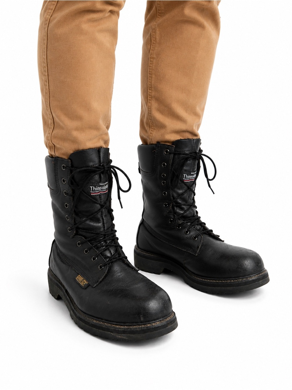 Size 9 (2E Wide) Prospector Men’s Vintage Gore-Tex Thinsulate Work Boots